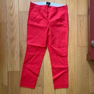 Beautiful Bright Red/Orange Martie Pants J Crew